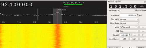 A spectrum showing CBC Music, it is analogue-only.